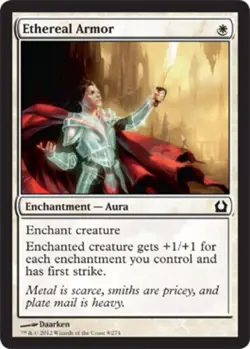 4x Ethereal Armor MTG - Return to Ravnica - Light Play - Image 1