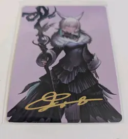 Y'shtola Night's Blessed MTG FF Art Series Gold Stamp NM - Image 3