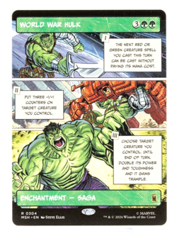 World War Hulk Borderless Rare Marvel Super Heroes 0304 MTG NM - Image 1