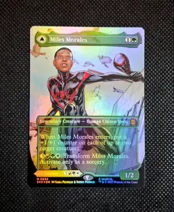 MTG Miles Morales Borderless Foil Marvel's Spider-Man - Image 2