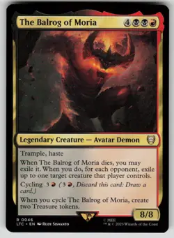 The Balrog of Moria Commander: The Lord of the Rings 46 MTG NM - Image 1