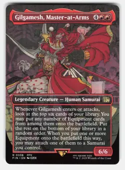 GILGAMESH, MASTER-AT-ARMS (BORDERLESS) - Magic: The Gathering - EZOI NM/M - Image 1