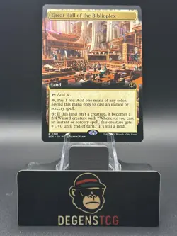 Great Hall of the Biblioplex-Secrets Of Strixhaven-Extended Art-Regular-361-NM - Image 1