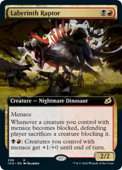 1x Labyrinth Raptor - Extended Art MTG - Ikoria: Lair of Behemoths - NM-Mint - Image 1
