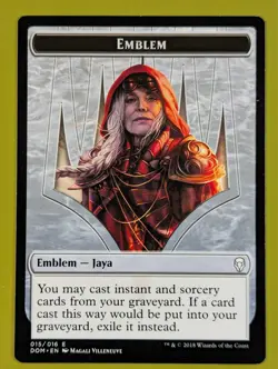 Emblem Token Jaya Ballard x1 Dominaria 1x MTG Magic the Gathering - Image 1