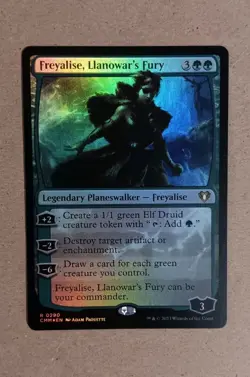 Freyalise, Llanowar's Fury #290, MTG: Commander Masters, English Foil NM - Image 1