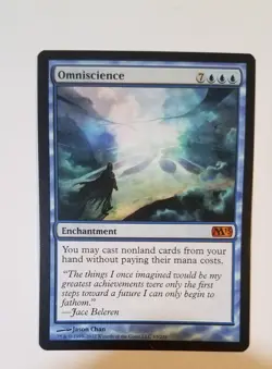 Omniscience MTG M13 63 Mythic NM First Printing Blue Free Spell Show Tell Combo - Image 1
