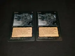MTG 1x Legends black common LP Italian FBB Darkness - ships w/ tracking - Image 1