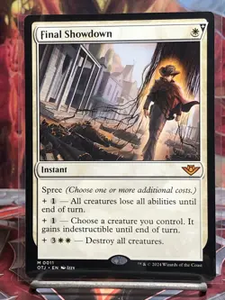 Final Showdown (Non-foil) Outlaws of Thunder Junction 0011 Mythic MTG - Image 1