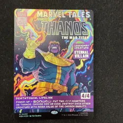 Mint/Near-Mint, English - 1 x MTG Thanos, The Mad Titan (0400) - Foil - Borderle - Image 1