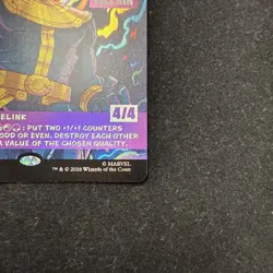 Mint/Near-Mint, English - 1 x MTG Thanos, The Mad Titan (0400) - Foil - Borderle - Image 4