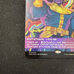 Mint/Near-Mint, English - 1 x MTG Thanos, The Mad Titan (0400) - Foil - Borderle - Image 5