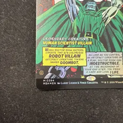 Mtg Carte Magic Marvel Doctor Doom Borderless Comic 394 FOIL NM Presale - Image 5
