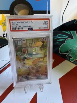 Pokemon 2023 Svi En-Scarlet Violet #211 Ralts Illustration Rare Psa 9 - Image 1