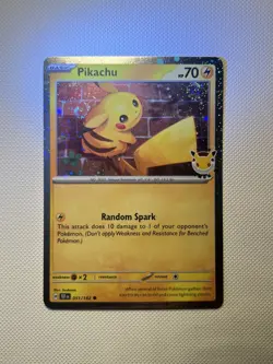 Pikachu 051 /162 ( 2x SWIRL) Stamped 2026 Pokemon Day 30 Promo TCG - Image 2