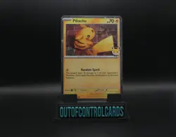 Pokemon Pikachu 051/162 Stamped Pokemon Day 2026 Cosmos Holo *Swirl* NM - Image 1