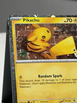 Pokemon Pikachu 051/162 Stamped Pokemon Day 2026 Cosmos Holo Swirl🌀 Near Mint - Image 2