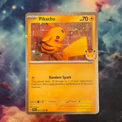 Bum Swirl Double Swirl 🌀 Pikachu 051 /162 Stamped 2026 Pokemon Day Promo TCG - Image 5
