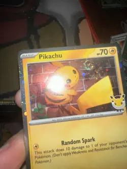 Pikachu 051 /162 (SWIRL) Stamped 2026 Pokemon Day 30 Promo TCG - Image 1