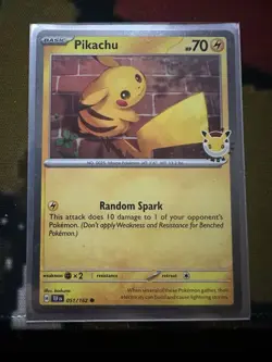 Pikachu 051 /162 (SWIRL) Stamped 2026 Pokemon Day 30 Promo TCG - Image 3