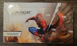 Spider-Man Play Booster Display Box Marvel Universes Beyond MTG In Hand - Image 1