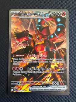 Pokemon TCG Journey Together Special Illustration Rare 182/159 Volcanion ex (NM) - Image 1