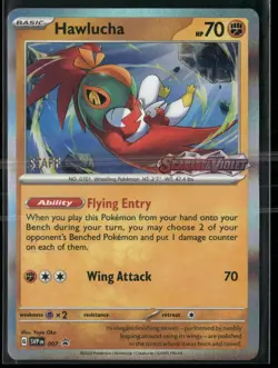 Hawlucha SVP 007 STAFF - Pokemon TCG Black Star Promo NM - Image 1