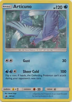 Articuno SM144 Promo Pokemon Card NM - Image 1