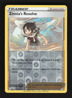 2021 Trainer Zinnia's Resolve 164/203 Reverse Holo Uncommon Evolving Skies - Image 1