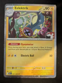 Pokemon Eelektrik 031/086 Prize Pack Series 8 Cosmo Holo Pack Fresh - NM T21 - Image 1