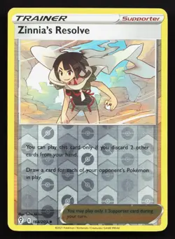 Zinnia's Resolve 164/203 Evolving Skies NM Reverse Pokemon Card TCG - Image 1