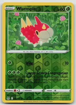 Pokemon Wurmple 006/196 Lost Origin Common Reverse Holo NM - Image 1