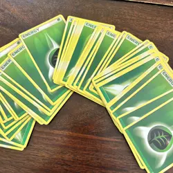Pokemon TCG 50 Ct Vintage Grass Energy Lot | 2003-2007 EX & DP Era | LP-MP - Image 1