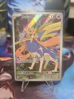 Pokemon Zacian Full Art Holo Illustration Rare 100/094 Phantasmal Flames 130 HP… - Image 1