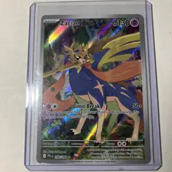Pokemon Zacian Full Art Holo Illustration Rare 100/094 Phantasmal Flames 130 HP… - Image 1