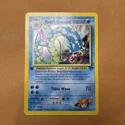 Misty's Gyarados Holo Gym Heroes 1st Edition 13/132 ENG – Pokemon Card Rare - Image 1