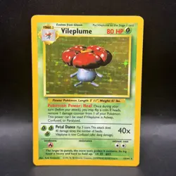 Pokemon Card - Vileplume Jungle NO Set Symbol Error 15/64 Holo Rare - Image 1