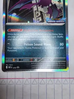 Crobat #076 (Prerelease) Promo, Chaos Rising Stamped, Mega Evolution Promo, (LP) - Image 4