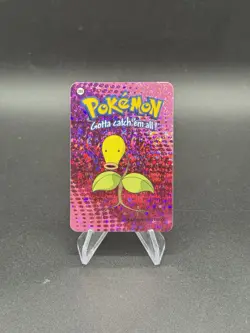 Bellsprout Holo Pokemon Vintage 2000 Vending Prism Sticker Nintendo Rare - Image 1