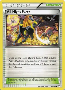 Pokemon TCG All-Night Party #96/122 XY - BREAKpoint NM - Image 1
