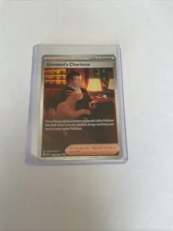 Pokemon TCG Giovanni's Charisma Holo Card 204/165 Scarlet & Violet 151 Series - Image 1