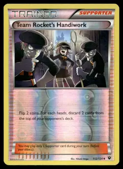 Team Rocket's Handiwork XY - Fates Collide Reverse Holo 112/124 Pokemon TCG - Image 1