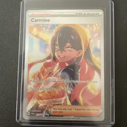 2024 POKEMON Carmine 217/167 Trainer Twilight Masquerade Illustration Rare - Image 1