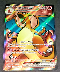 POKEMON SCARLET & VIOLET 151 - CHARIZARD EX #183 & BLASTOISE EX #184 ULTRA RARE - Image 3