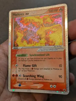 Pokemon Card 2005 MOLTRES EX 031 Holo Nintendo Black Star Promo LP - Image 2