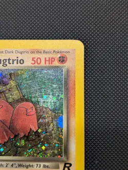 DARK DUGTRIO Pokemon Card - WOTC - 1st Edition - Team Rocket - 6/82 - HOLO MP - Image 4