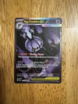 Mega Chandelure EX #115/084 Secret Illustration Rare Pitch Black English NM - Image 1