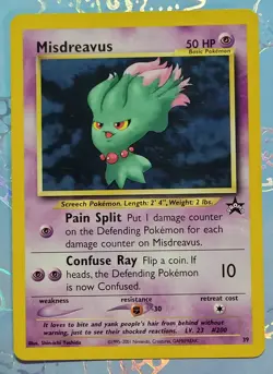 Misdreavus 39/53 WOTC Black Star Promo Pokemon Card NM - Image 1