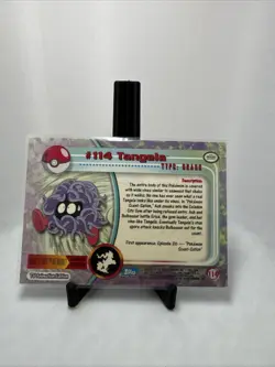 2000 Topps Pokemon Blue Logo: Tangela Foil #114 - NM - Image 2