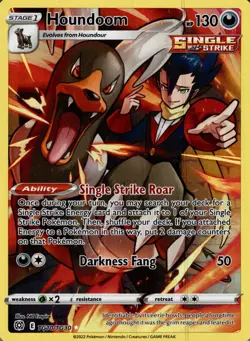 Houndoom TG10/TG30 Holo Brilliant Stars Trainer Gallery Pokemon NM - Image 1
